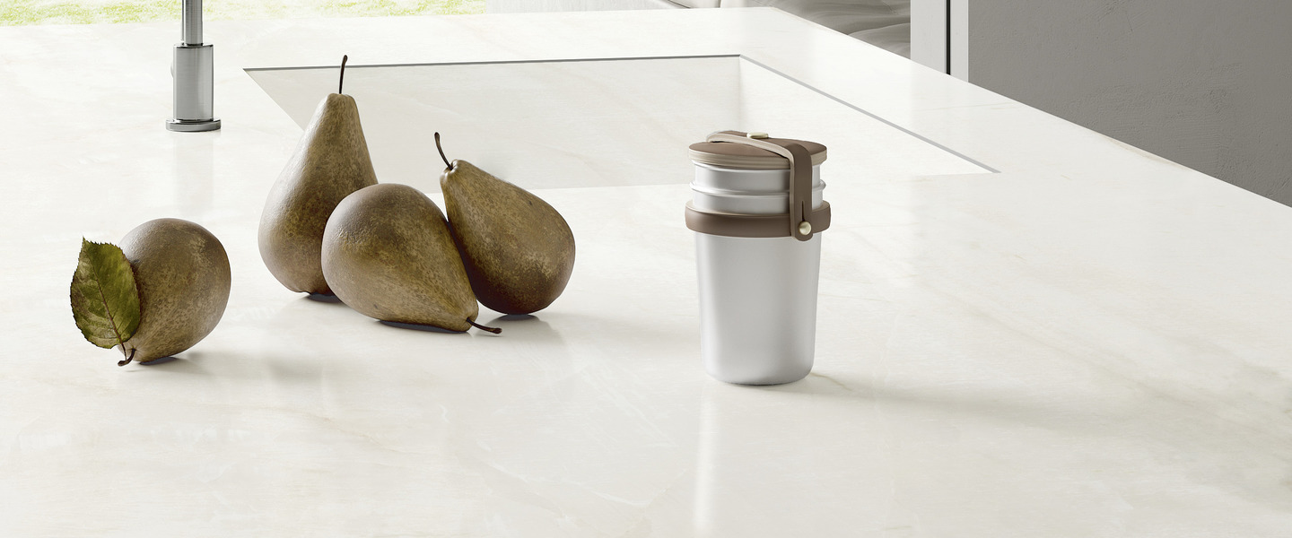 Top cucina Effetto Marmo bright onyx