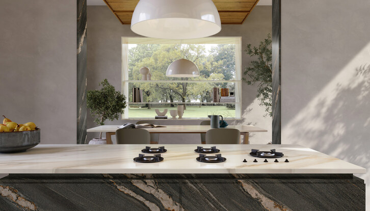 Top cucina in gres porcellanato: design, prestazioni e sostenibilità